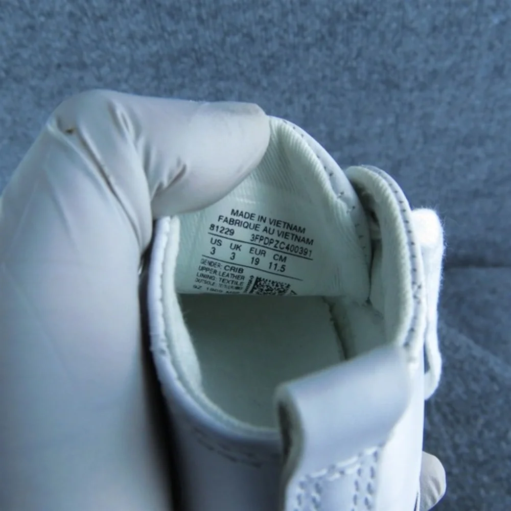 Converse Boys Sneaker Size T 3 Medium Shoes White Synthetic Lace‎ Up